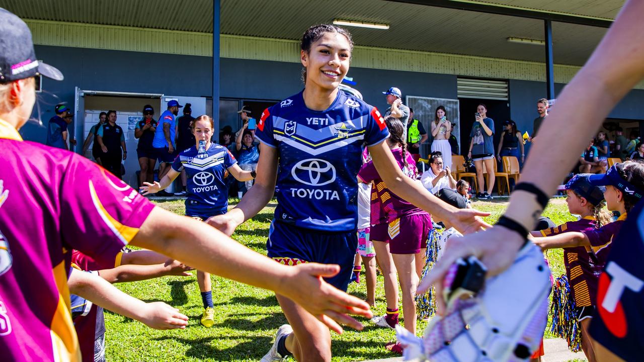 North Queensland Cowboys NRLW player Ana Malupo made her international debut for Tonga during the 2024 Pacific Championships after coming through the Kirwan High and Townsville Blackhawks systems in 2023. Picture: North Queensland Cowboys