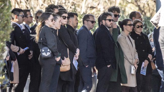 The funeral service for Mr Craig at the Shoalhaven Memorial Gardens. Picture: Monique Harmer