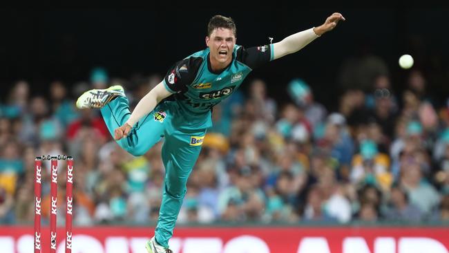 Mitch Swepson has taken five wickets in Brisbane Heat’s first three matches of the BBL