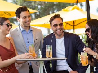 Group of people having drinks