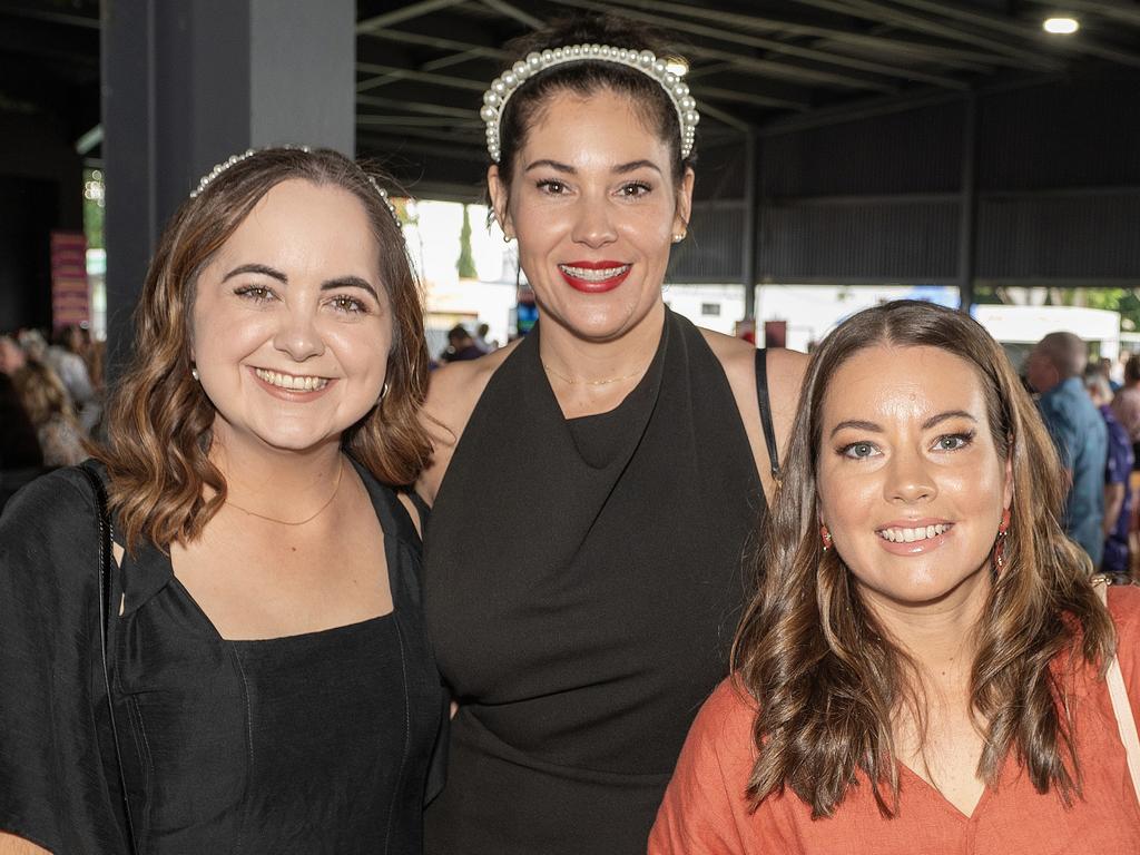 Maggie Formosa, Janelle Formosa and Laura Powell at 2023 Ladbrokes Mackay Cup Mackay Turf Club Saturday 22 July 2023 Picture: Michaela Harlow