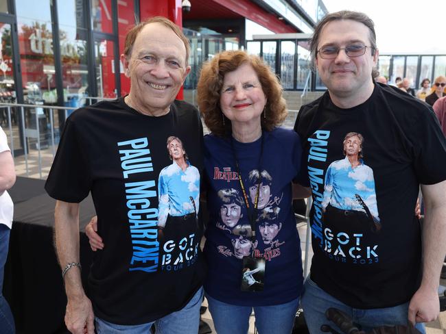 Paul McCartney fans attend the Got Back Tour at the Adelaide Entertainment Centre , 18th October 2023 . Picture: Kelly Barnes