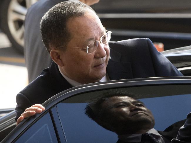 North Korean Foreign Minister Ri Yong Ho. Picture: AP