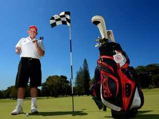 Amputee Graham Cox at Tweed Heads Golf Club. Photo: John Gass / Daily News. Picture: John Gass