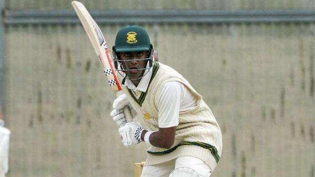 Jagadeswara Koduru batting for Northcote. Picture: Valeriu Campan