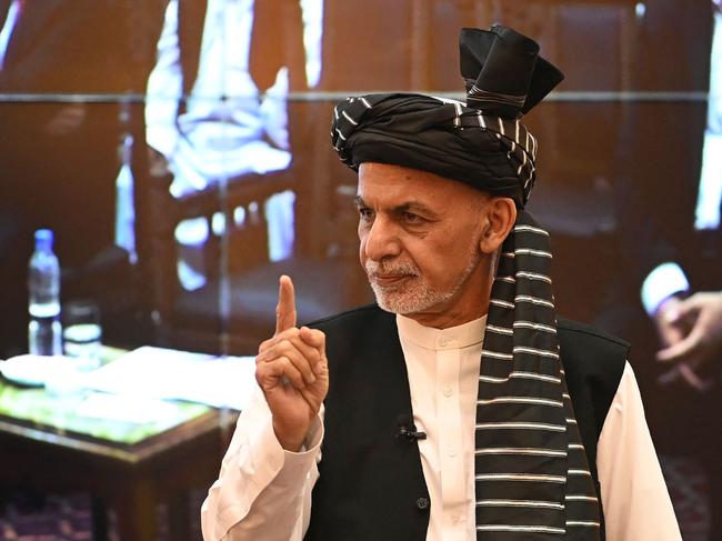 Afghanistan's President Ashraf Ghani has left the country. Picture: AFP