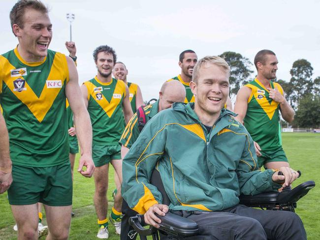 Beau Vernon coaches the Leongatha Parrots. Picture: Eugene Hyland