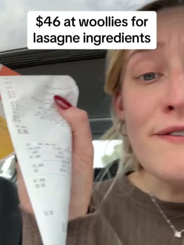 She walked out with a $46 receipt for the ingredients. Picture: TikTok (natzelez)