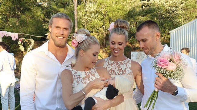 Jaimi Kenny with her brother Jett, sister Morgan and her husband Ryan and their son Flynn.