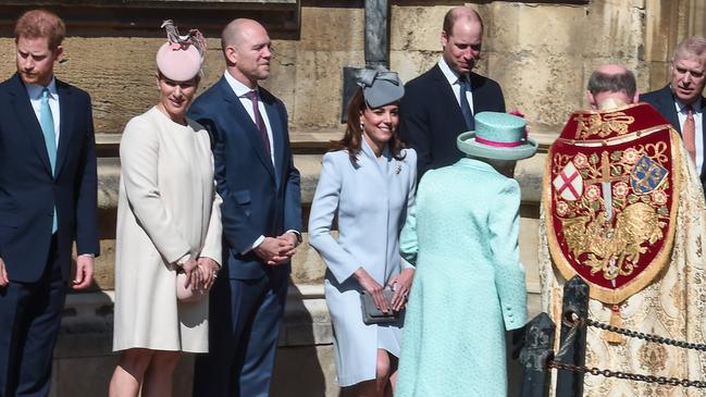 Meghan was notably absent from the family line-up. Picture: Getty