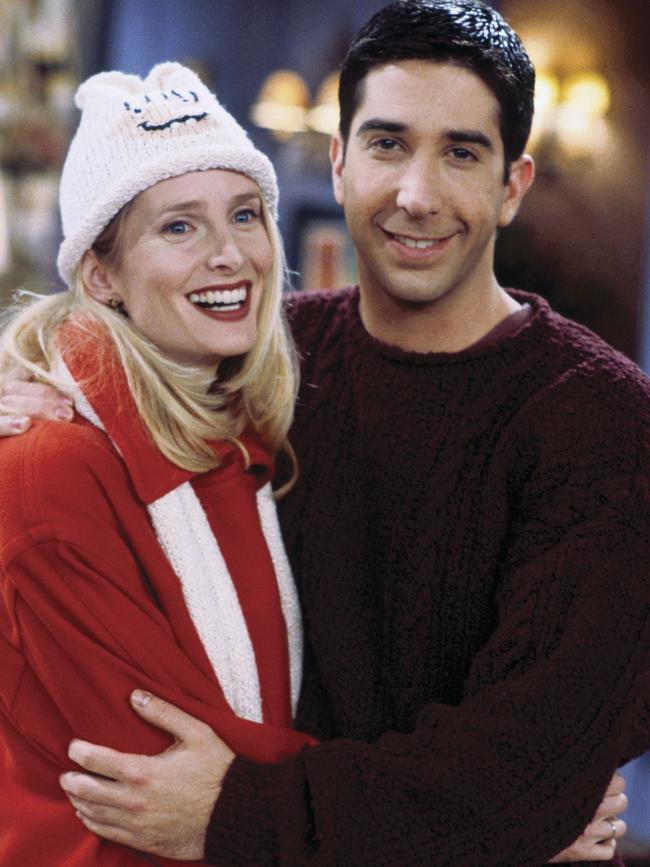 With David Schwimmer, who played Ross.
