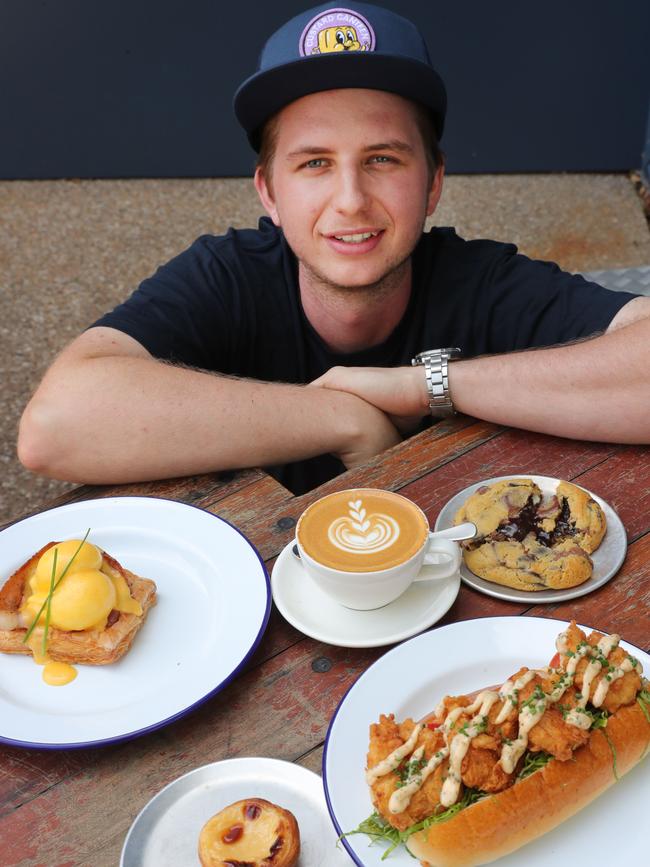 Operations Manager Daniel Cresswell with some of Custard’s treats. Picture Glenn Hampson