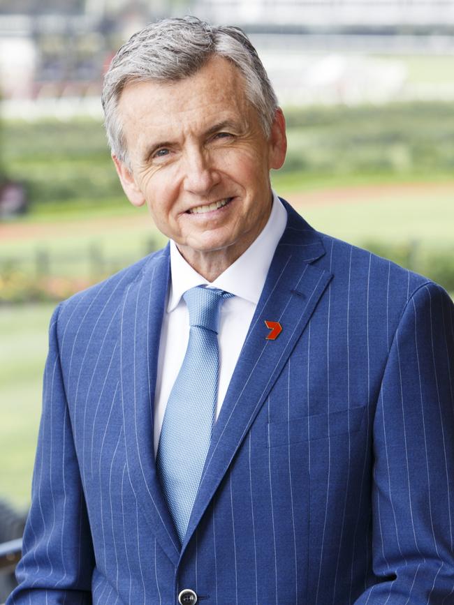 Bruce McAvaney today. He will call his last Melbourne Cup on Tuesday.