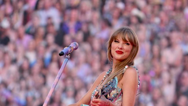 Fans are encouraged to leave plenty of time to arrive at Taylor Swift’s first concert in Australia since 2018. Picture: Fernando Leon/TAS23/Getty Images