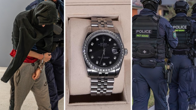 A man has been charged after police uncovered a stash of drugs and designer items during a raid in Sydney’s southwest.