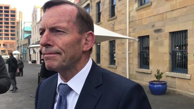 Tony Abbott in Hobart