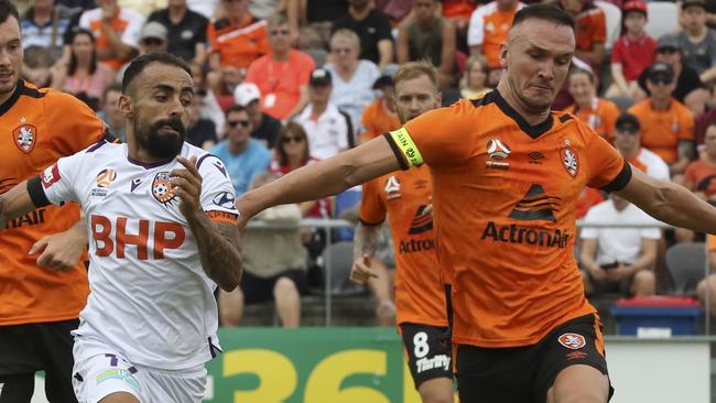 Roar visa player Tom Aldred stayed in Australia during the shutdown.