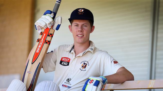 Former Northern Districts and current Walkerville cricketer Tyson Bray has received a massive boost from both clubs in his fight against cancer. Picture: Dean Martin