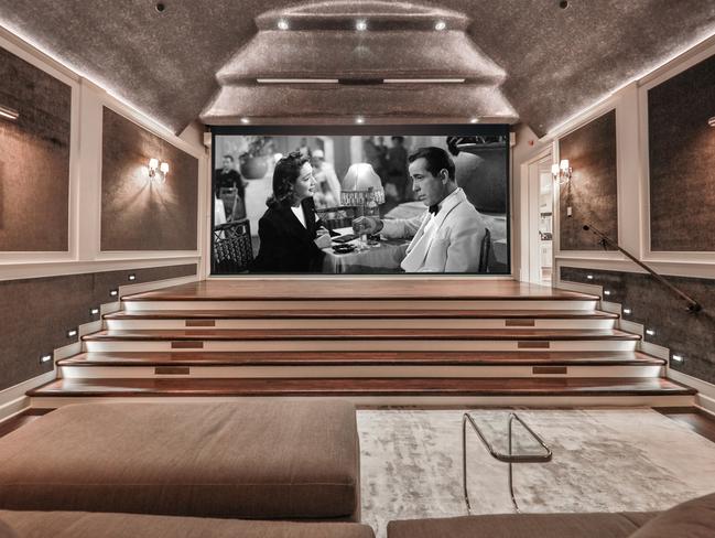 ...or catch a movie in the home cinema. Photo: Joe Bryant