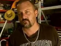 Tom Mackay was held at gunpoint before thieves stole two cars and a Harley Davidson. Picture: 7 News Brisbane