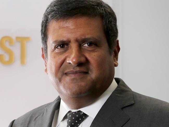 19/05/2016: Newcrest CEO Sandeep Biswas, in Melbourne. Stuart McEvoy for The Australian.