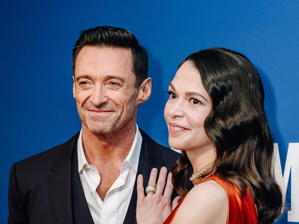 Hugh Jackman and Sutton Foster at <i>The Music Man</i> Broadway Opening held at the Winter Garden Theatre on February 10, 2022.