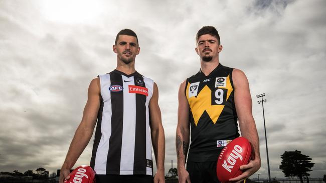 Ryan Pendlebury (right) has joined St Mary’s. Picture: Darrian Traynor/Getty Images for Kayo Sports