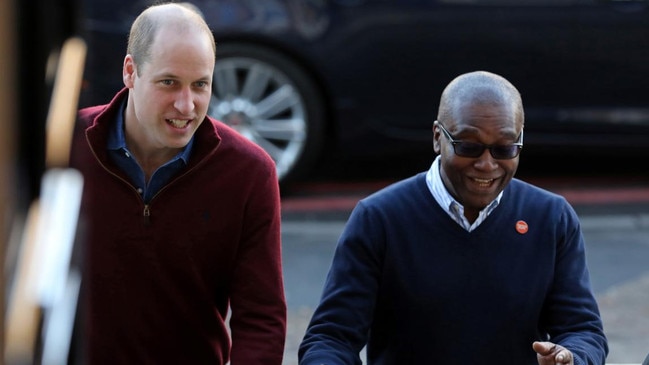 William said he is working to bring about 'a bit more collaboration' between homelessness campaigners including the Centrepoint CEO Seyi Obakin. Picture: AFP