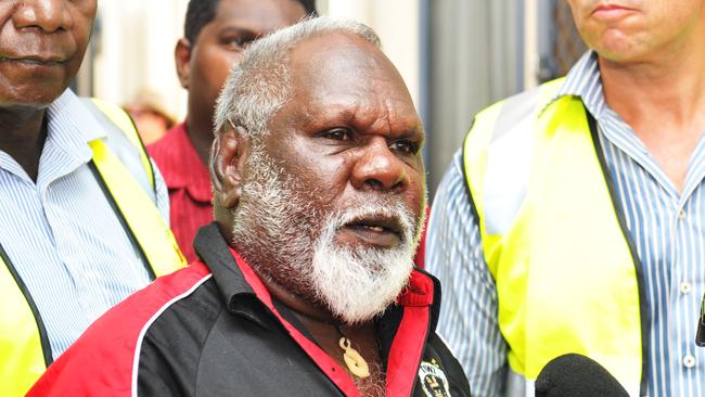 Tiwi Land Council chairman Gibson Farmer pleaded guilty in the Darwin Local Court to taking beer and spirits into Gunbalanya and having an unrestrained child in his car. Picture: Ivan Rachman