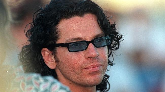 Michael Hutchence during the1997 Sydney Fringe Festival. Picture: Nathan Edwards 