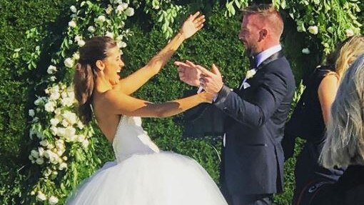 Lauren Phillips and Lachlan Sparks were married in late 2017