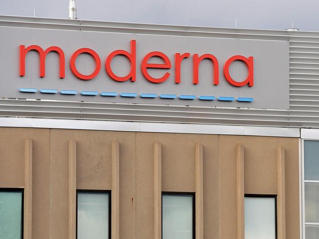 Moderna is in talks with the federal government about establishing mRNA manufacturing capability in Australia. (Photo by Joseph Prezioso / AFP)