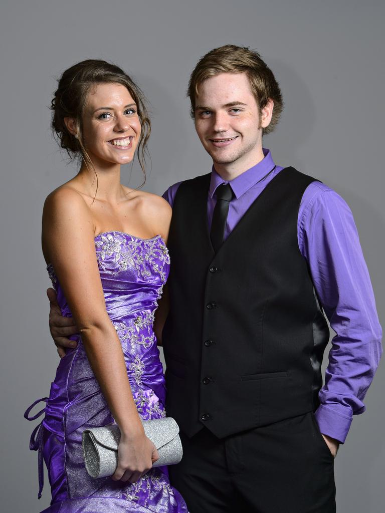 Saysha Ham and Ashly Lobley at the 2014 Good Shepherd Lutheran College formal at the Darwin Convention Centre. Picture: NT NEWS