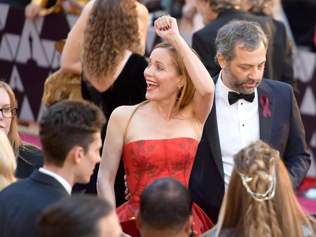 Leslie Mann and Judd Apatow attend the 90th Annual Academy Awards on March 4, 2018 in Hollywood, California. Picture: Getty