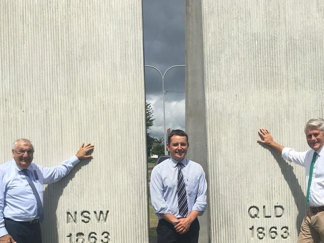 Lismore MP Thomas George, Cross Border Commissioner James McTavish & Geoff Provest MP.