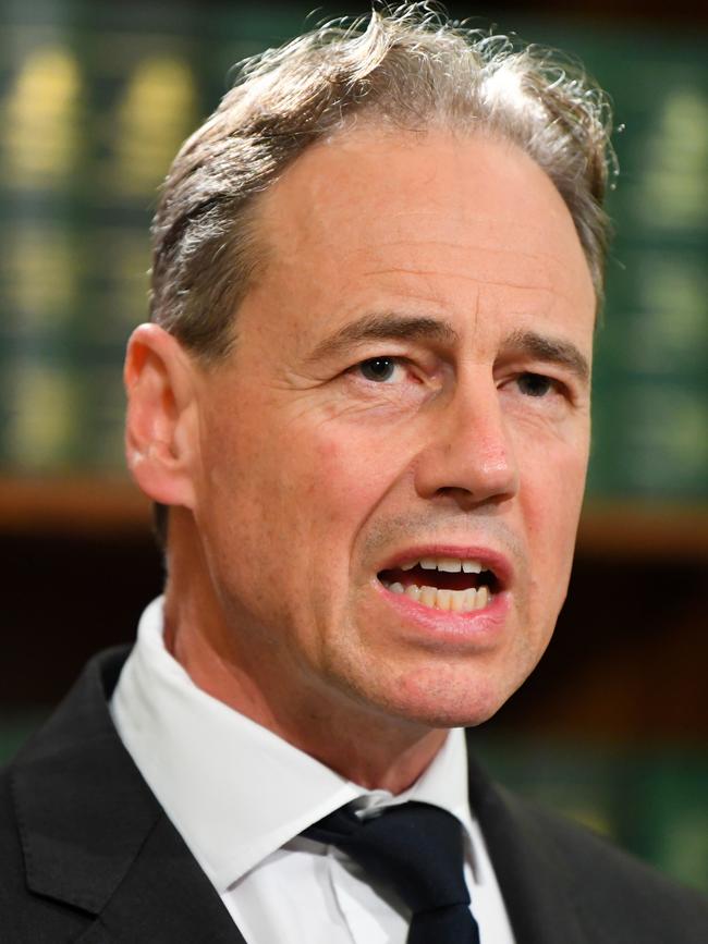 Health Minister Greg Hunt. Picture: AAP