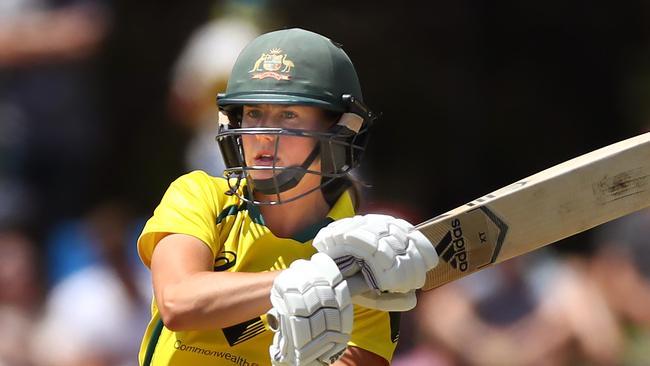 Ellyse Perry helped Australia keep a clean sheet in the Ashes ODIs. Picture: Kelly Defina/Getty Images