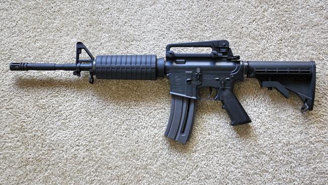 A Colt M4 Carbine rifle