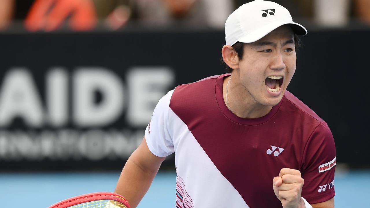 Yoshihito Nishioka proved too strong for Alexei Popyrin at Memorial Drive. Picture: Mark Brake/Getty Images