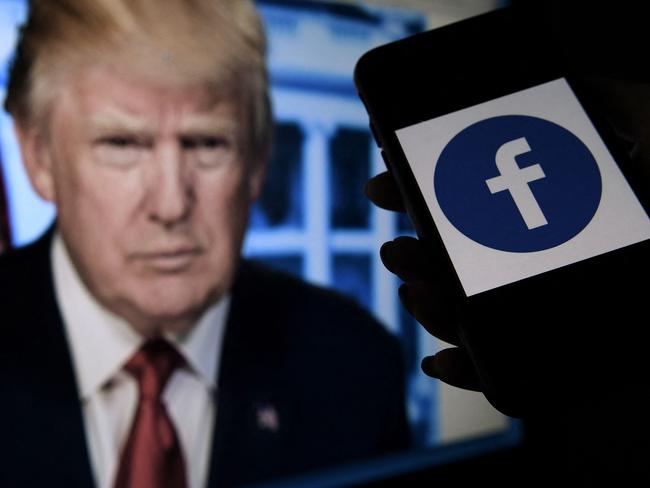 The most infamous decision of the “Facebook Supreme Court” was to sign off on the suspension of then US president Donald Trump in January 2021. Picture: Olivier Douliery/AFP