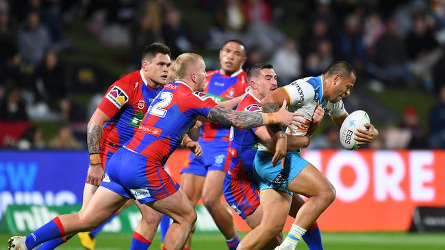 Many were shocked after Greg Marzhew was dropped, but Phillip Sami was a standout for the Titans. Picture: Getty Images.