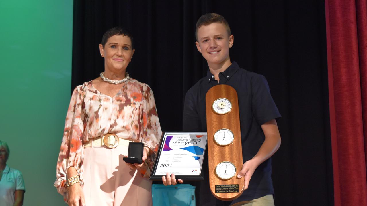 Young Citizen of the Year 2021 Cameron Maizey. Photo: Hugh Suffell.