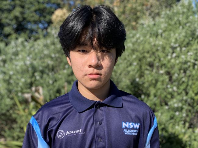 Ethan Gao will line up for the NSW U15s boys at the School Sport Australia U15s Volleyball Championships. Picture: Contributed
