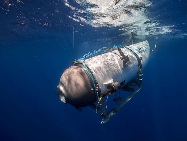 The ill-fated Titan submersible on which five adventurers perished diving to view the Titanic wreck. Picture: AFP