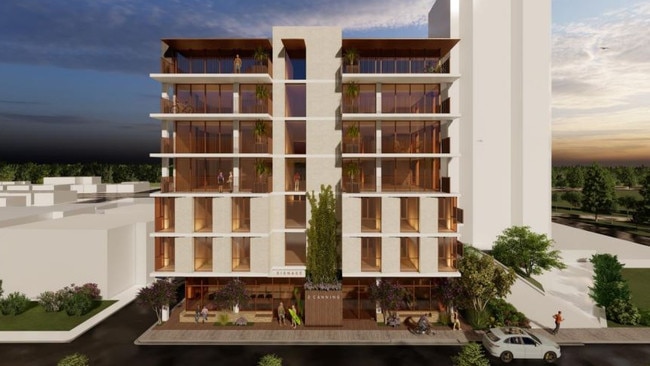 The proposed seven-storey development on Canning St, Glenelg North, by Barrio Developments, that has been knocked back by SCAP.