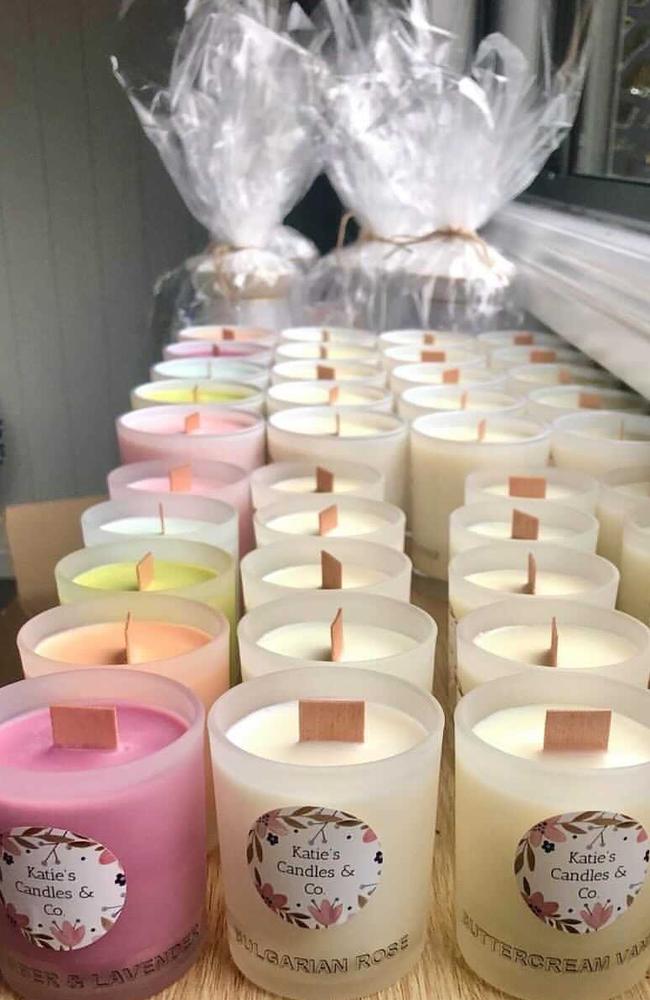 Katie McArthur started her own candle business called Katie's Candles &amp; Co. Photo: Contributed