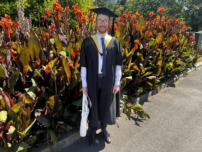 Zachary Lee (Master of Mechatronics) at the University of Melbourne graduations held at the Royal Exhibition Building on Friday, December 13, 2024. Picture: Jack Colantuono