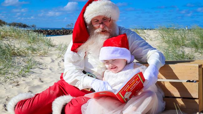 Paige Skarratts with Santa. Photo: Naturally Creative Photography