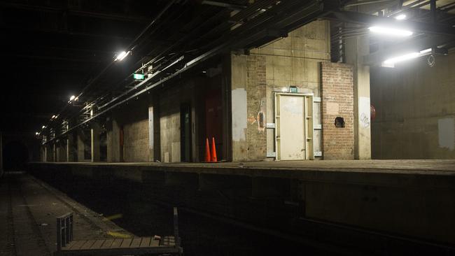 Platforms 26 and 27 sit unused under Sydney's Central Station. Pictures: Chris McKeen