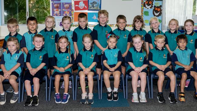 Bucasia State School Prep B Back row: Ethan, Dusty, Phineas, Isabella, Xavier, Rome, Chase, Harleigh, Lachlan, Quinn, Frankie Front row: Thaddy, Darcy, Nirvana, Indi, Ella, Ada, Nahlyn, Leo Picture: Michaela Harlow.